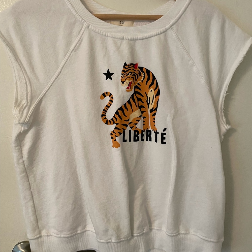 Anthropologie knit graphic top